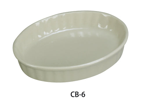 Yanco CB-6 Accessories 6 OZ CRÈME BRULEE AMERICAN WHITE, , Color: White, Material: China, Pack of 36