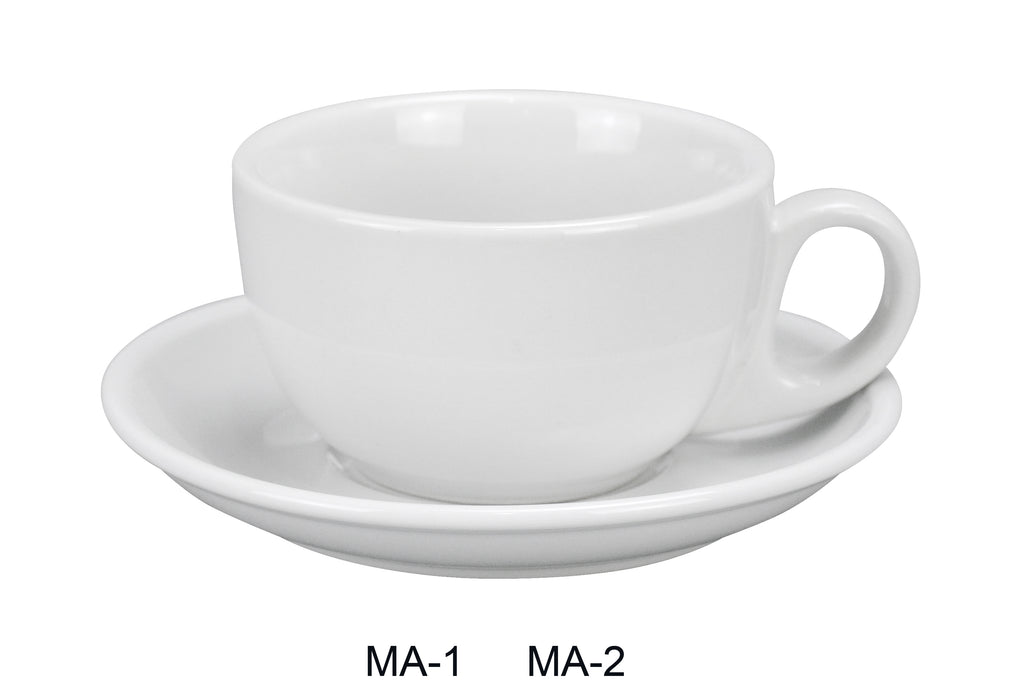 Yanco MA-1 Mayor 7 oz Low Cup, , Color: White, Material: China, Pack of 36