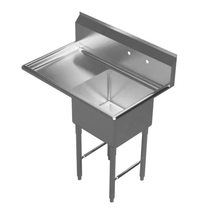 GSW 1 Compartment Sink - Left Drain Board