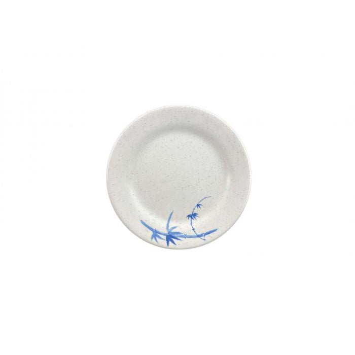 Thunder Group Melamine Asian 6 7/8" PLATE, BLUE BAMBOO,1 doz