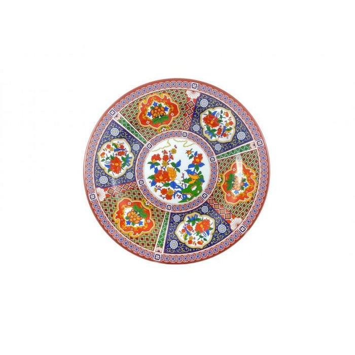 Thunder Group Melamine Asian 14 1/8" PLATE, PEACOCK, 1 doz