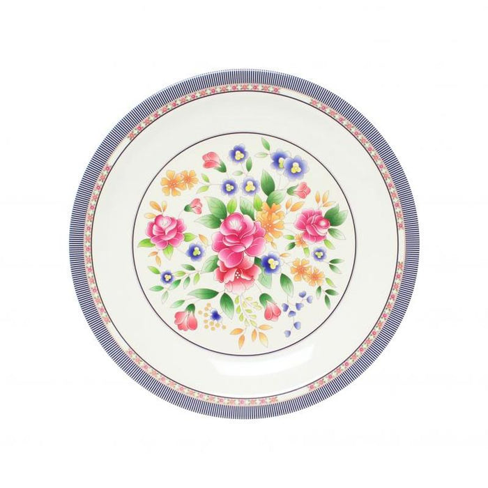 Thunder Group Melamine Asian 14 3/8" PLATE, ROSE, 1 doz