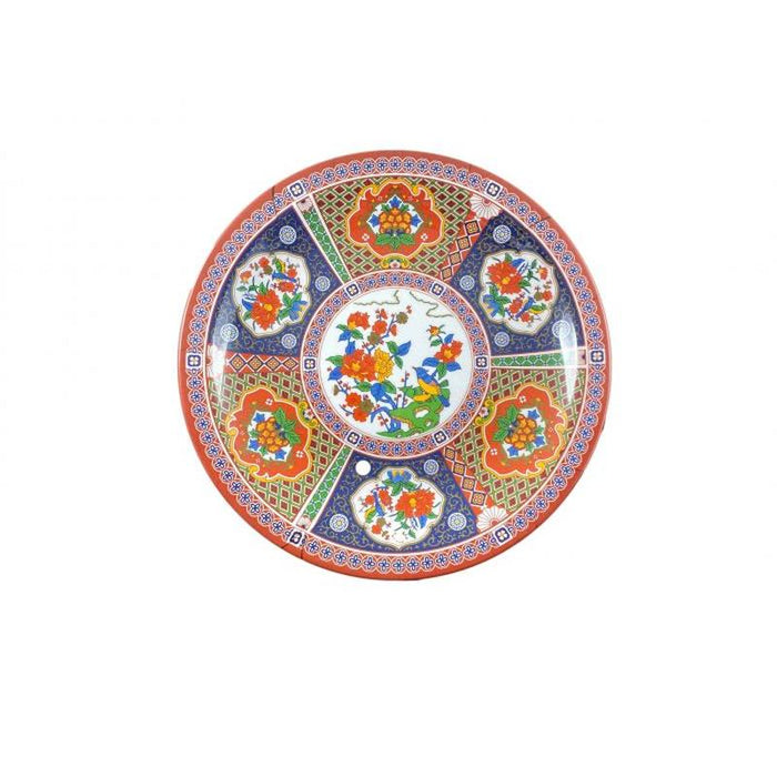 Thunder Group Melamine Asian 14 3/8" PLATE, PEACOCK, 1 doz