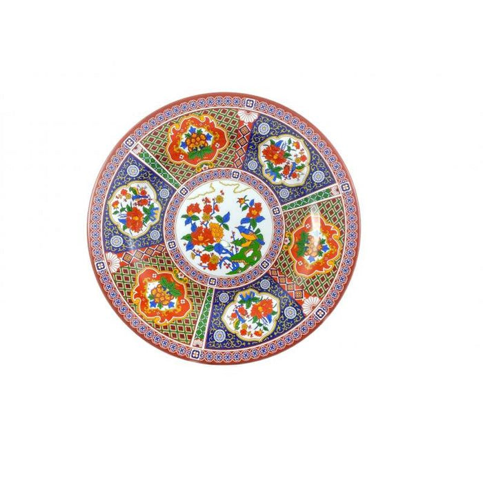 Thunder Group Melamine Asian 15 1/2" PLATE, PEACOCK, 1 doz