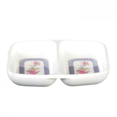 Thunder Group Melamine Asian 2 OZ, 3 3/8" X 2 3/4" TWIN SAUCE DISH, ROSE,  2 doz