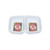 Thunder Group Melamine Asian 2 OZ, 3 3/8" X 2 3/4" TWIN SAUCE DISH, LONGEVITY,  2 doz