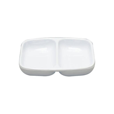 Thunder Group Melamine Asian 2 OZ, 3 3/8" X 2 3/4" TWIN SAUCE DISH, IMPERIAL,  2 doz
