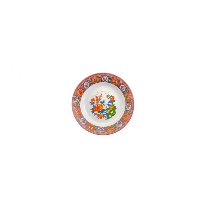 Thunder Group Melamine Asian 3 OZ, 6" SOUP PLATE PEACOCK, 1 doz