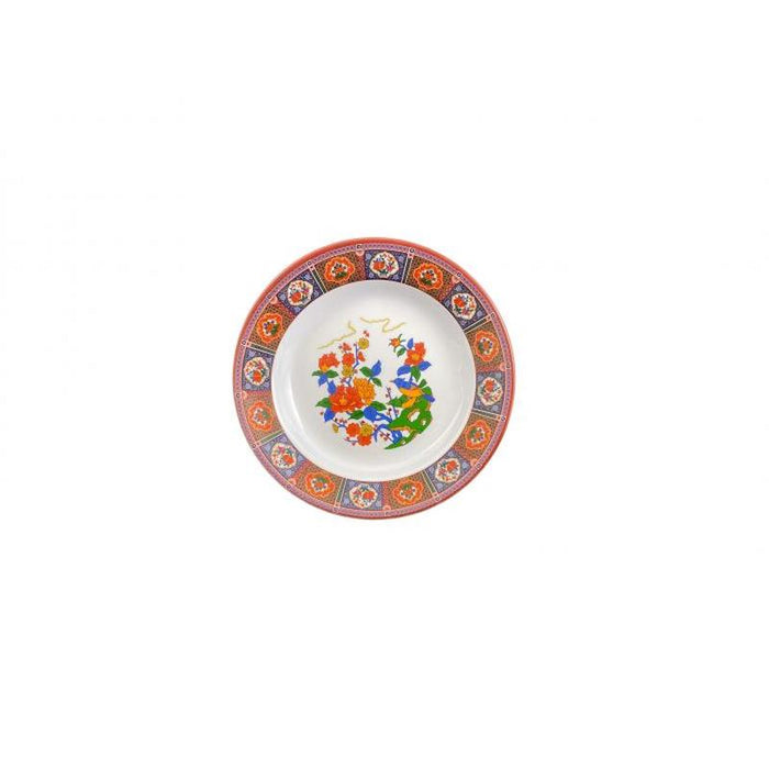 Thunder Group Melamine Asian 5 OZ, 7" SOUP PLATE, PEACOCK, 1 doz