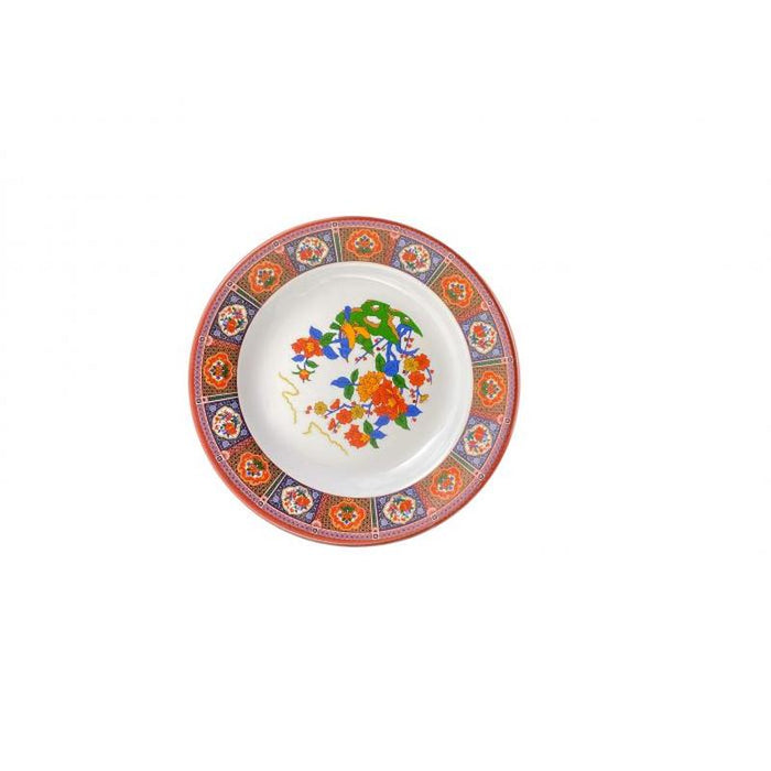 Thunder Group Melamine Asian 7 OZ, 7 7/8" SOUP PLATE, PEACOCK, 1 doz