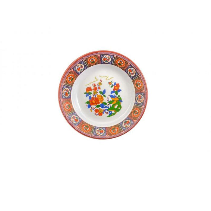 Thunder Group Melamine Asian 10 OZ, 9 1/4" SOUP PLATE, PEACOCK, 1 doz