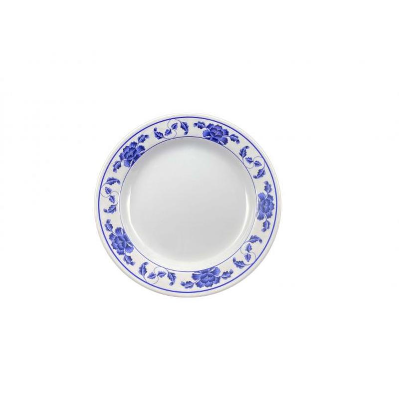 Thunder Group Melamine Asian 12 OZ, 10 3/8" SOUP PLATE, LOTUS,1 doz