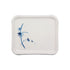 Thunder Group Melamine Asian 5 1/2" X 4 3/4" PLATE, BLUE BAMBOO,1 doz
