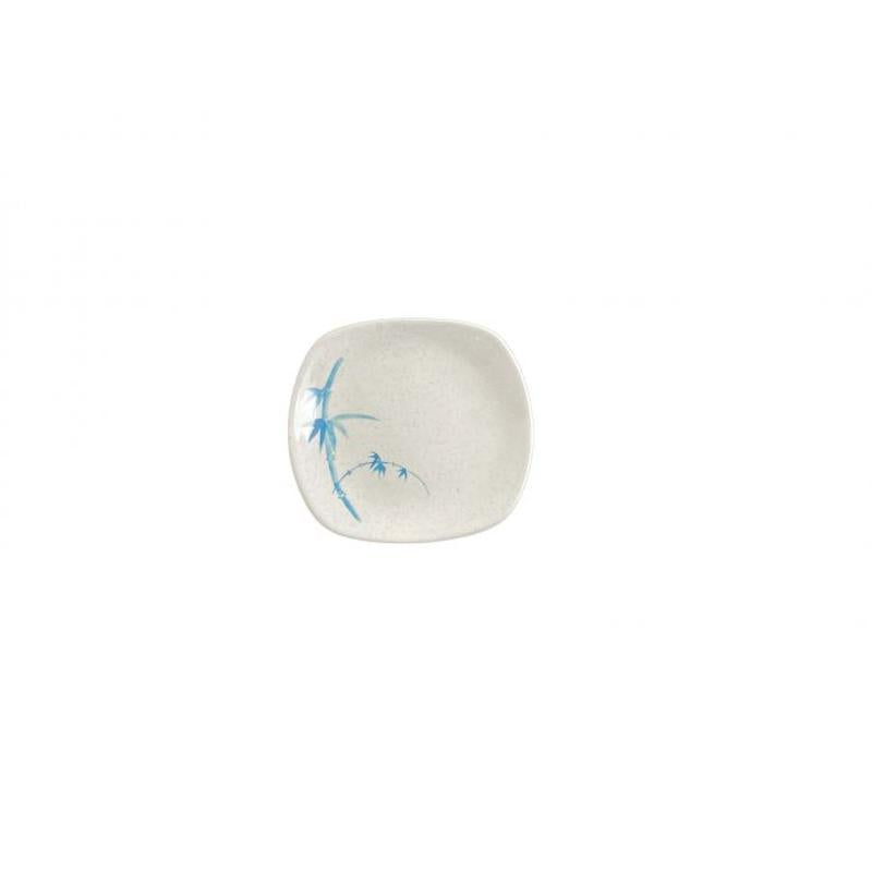 Thunder Group Melamine Asian 6" X 5 1/2" OBLONG PLATTER, BLUE BAMBOO,1 doz