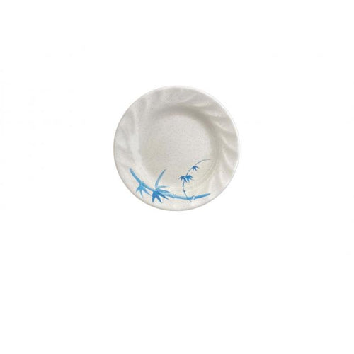 Thunder Group Melamine Asian 6" CURVED RIM PLATE, BLUE BAMBOO,1 doz