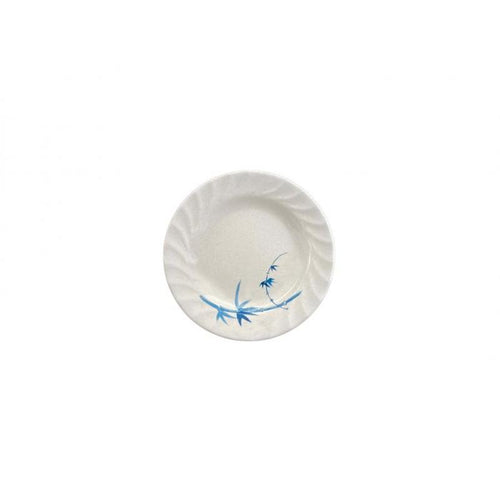 Thunder Group Melamine Asian 7" CURVED RIM PLATE, BLUE BAMBOO,1 doz