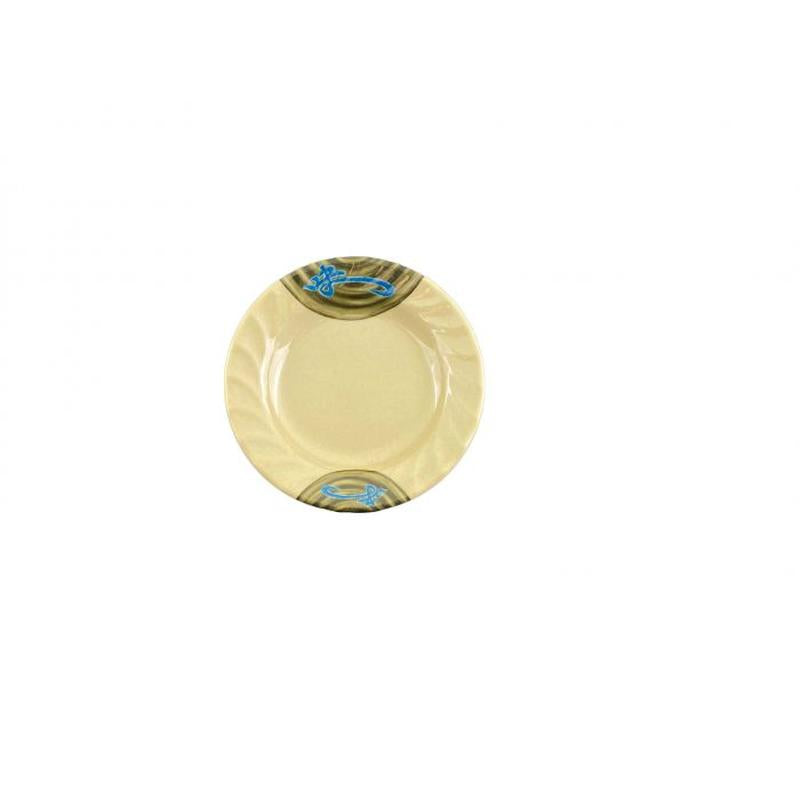 Thunder Group Melamine Asian 7" CURVED RIM PLATE, WEI , 1 doz