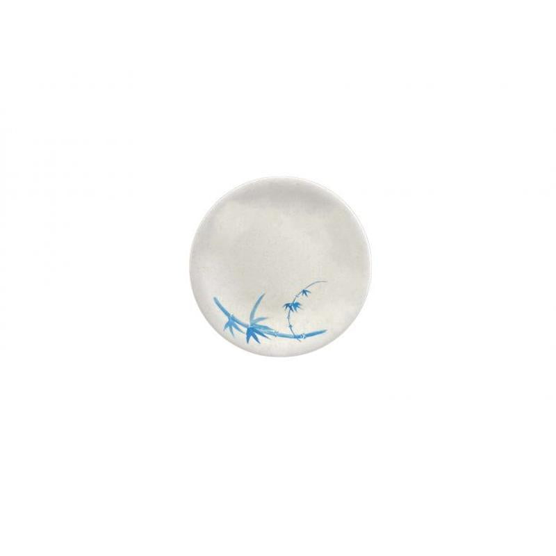 Thunder Group Melamine Asian 6 3/8" DINNER PLATE, BLUE BAMBOO,1 doz