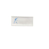 Thunder Group Melamine Asian 9 3/8" X 4 1/4" RECTANGULAR BBQ PLATE, BLUE BAMBOO,1 doz