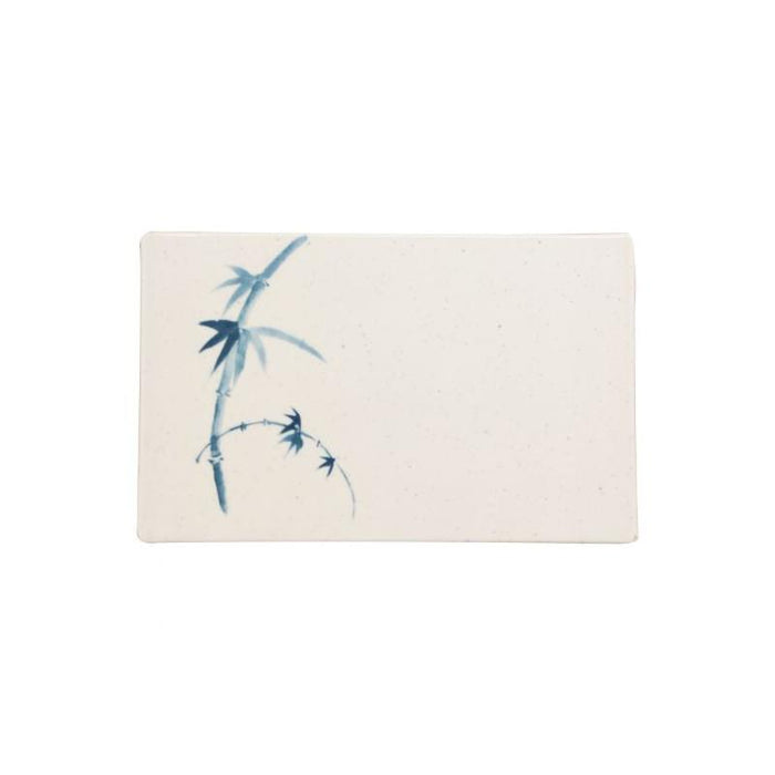 Thunder Group Melamine Asian 5 1/4" X 3 1/4" PLATE, BLUE BAMBOO,1 doz