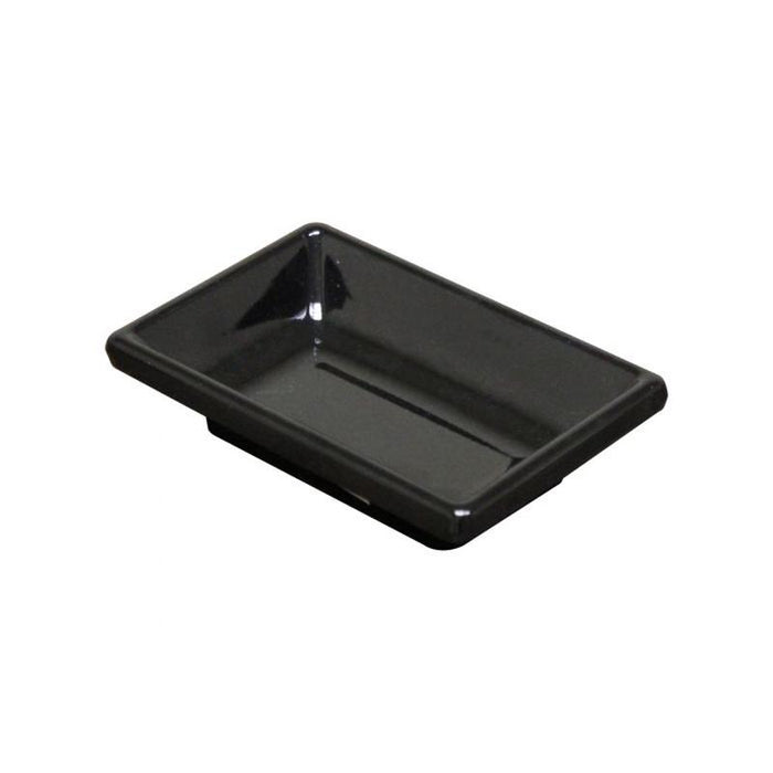 Thunder Group Melamine Asian 2 OZ, 3 3/4" X 2 1/2" SAUCE DISH, BLACK , 1 doz