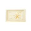 Thunder Group Melamine Asian 2 OZ, 3 3/4" X 2 1/2" RECTANGULAR SAUCE DISH, GOLD ORCHID, 1 doz