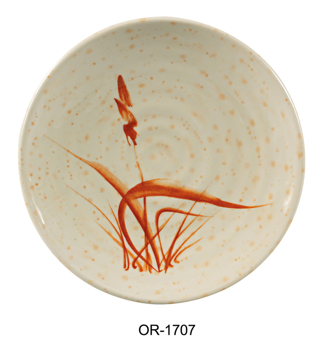 Yanco Orchis OR-1707 Round Plate, Melamine, Pack of 48 (4 Dz)
