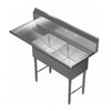 GSW 2 Compartment Sink - Left Drain Board