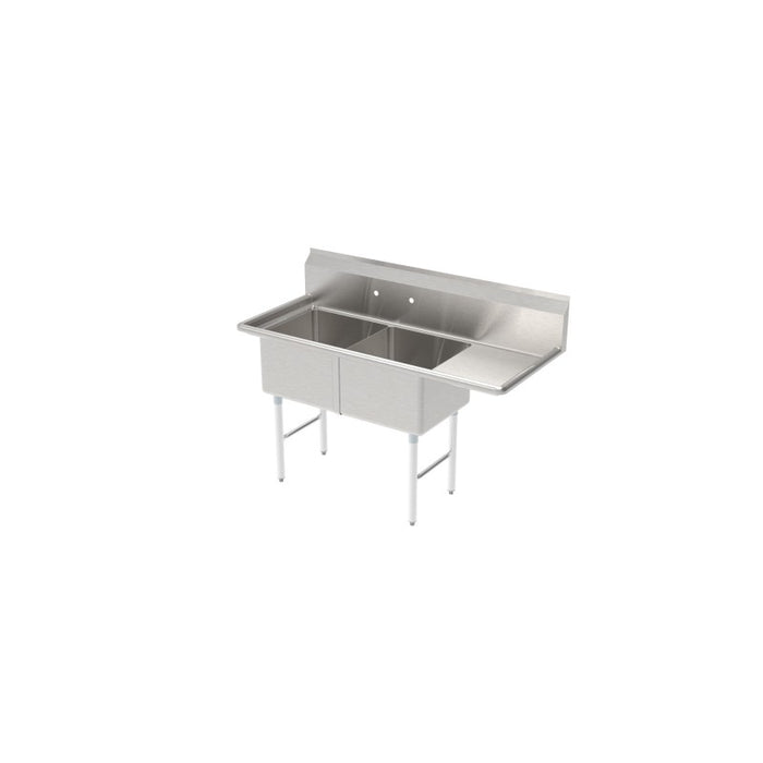 GSW 2 Compartment Sink - Right Drain Board