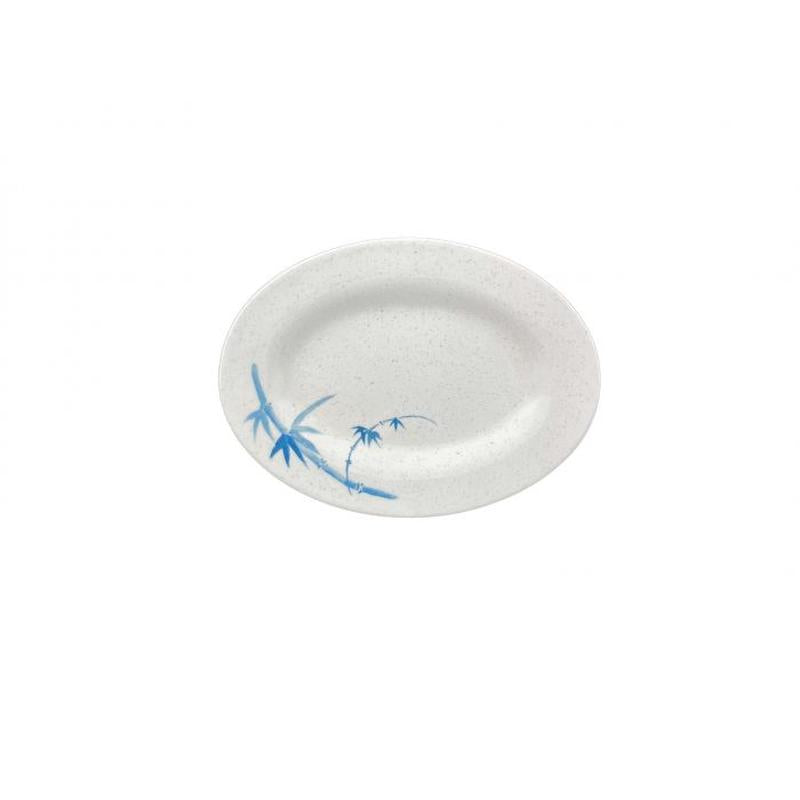 Thunder Group Melamine Asian 8" X 6" PLATTER, BLUE BAMBOO,1 doz