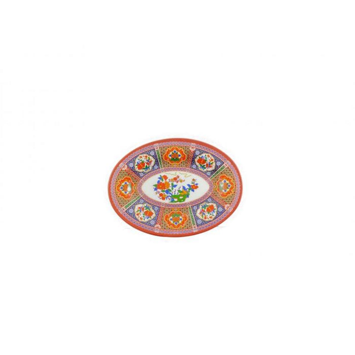 Thunder Group Melamine Asian 8" X 6" PLATTER, PEACOCK, 1 doz