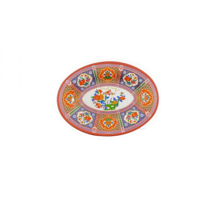 Thunder Group Melamine Asian 9" X 6 5/8" PLATTER, PEACOCK, 1 doz