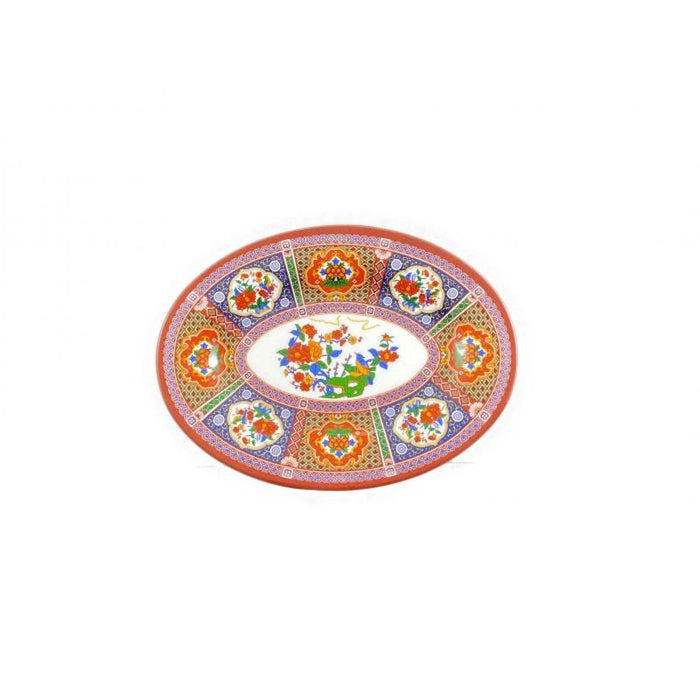 Thunder Group Melamine Asian 9 7/8" X 7 1/4" PLATTER, PEACOCK, 1 doz