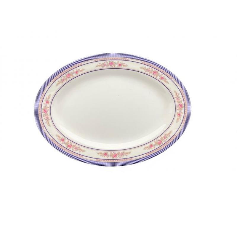 Thunder Group Melamine Asian 14" X 10" PLATTER, ROSE, 1 doz