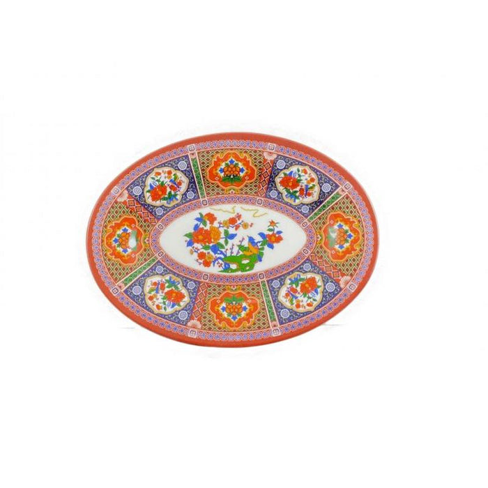 Thunder Group Melamine Asian 14" X 10" PLATTER, PEACOCK, 1 doz