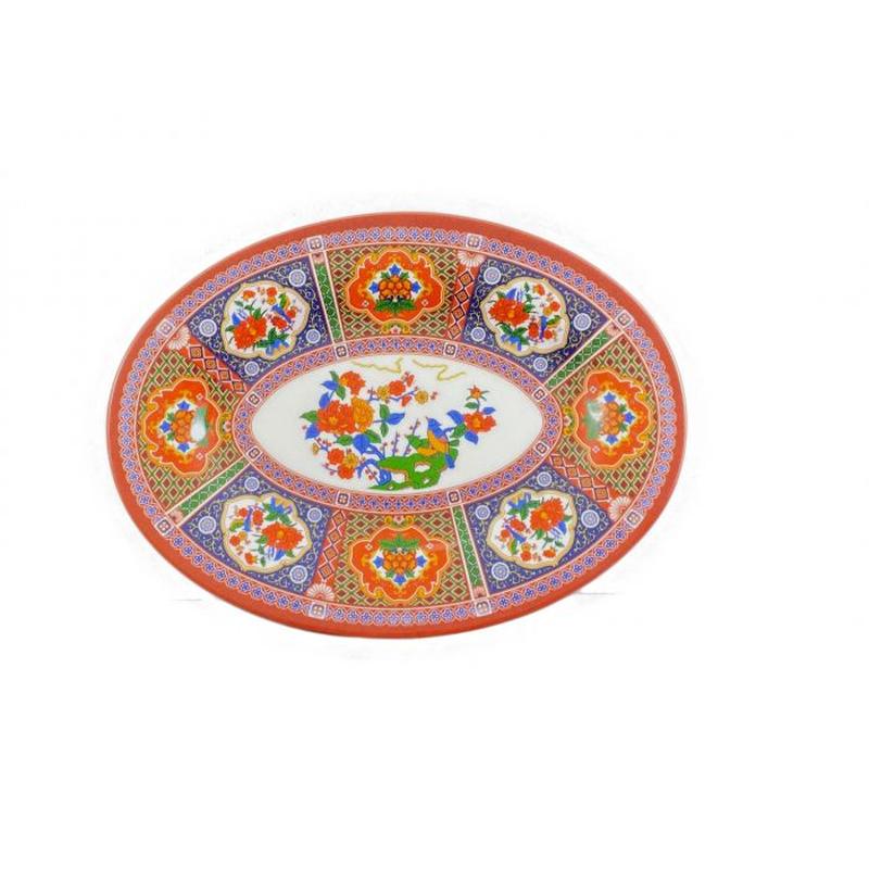 Thunder Group Melamine Asian 16" X 11 5/8" PLATTER, PEACOCK, 1 doz