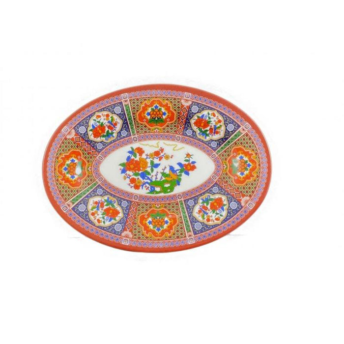 Thunder Group Melamine Asian 16" X 11 5/8" PLATTER, PEACOCK, 1 doz