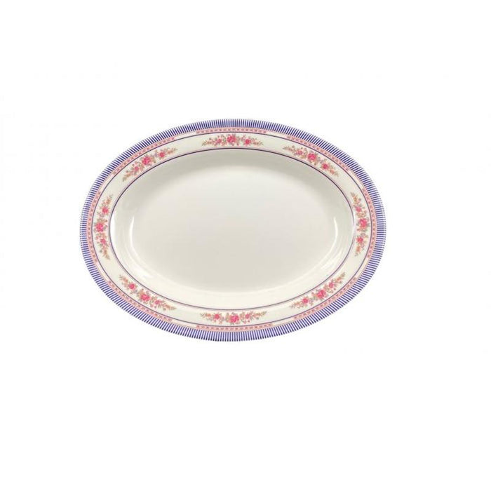 Thunder Group Melamine Asian 16 OZ, 12" X 9" DEEP PLATTER, ROSE, 1 doz