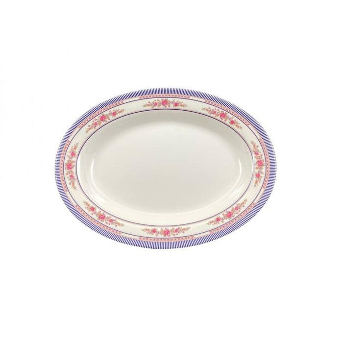 Thunder Group Melamine Asian 24 OZ, 13" X 9 3/4" DEEP PLATTER, ROSE, 1 doz