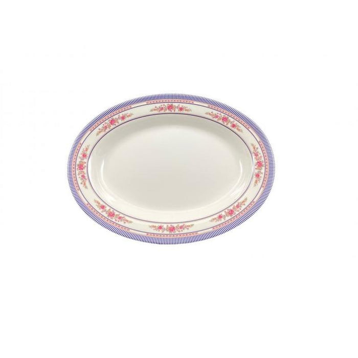 Thunder Group Melamine Asian 28 OZ, 14 1/8" X 10 5/8" DEEP PLATTER, ROSE, 1 doz