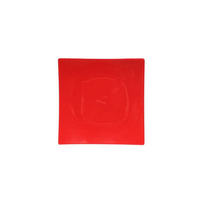 Thunder Group Melamine Asian 12 3/8 FLARE PLATE, 2 DEEP, PURE RED, 1 doz