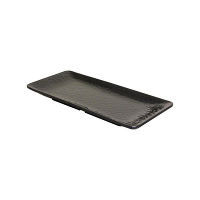Thunder Group Melamine Asian 10" SQUARE PLATE, 1" DEEP, BLACK , 1 doz