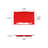 Thunder Group Melamine Asian 13 1/2 X 9 1/8 WAVE RECTANGULAR PLATE, PURE RED, 1 doz