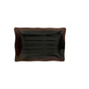 Thunder Group Melamine Asian 13 1/2" X 9 1/8" WAVE RECTANGULAR PLATE, TENMOKU, 1 doz