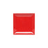 Thunder Group Melamine Asian 4 1/2 SQUARE PLATE, 1/2 DEEP, PURE RED, 1 doz