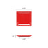 Thunder Group Melamine Asian 4 1/2 SQUARE PLATE, 1/2 DEEP, PURE RED, 1 doz