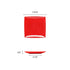 Thunder Group Melamine Asian 7 1/4 SQUARE PLATE, 1/2 DEEP, PURE RED, 1 doz
