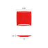 Thunder Group Melamine Asian 9 SQUARE PLATE, 1 DEEP, PURE RED, 1 doz