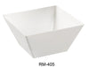 Yanco RM-405 Rome Square Bowl, Melamine, Pack of 48 (4 Dz)