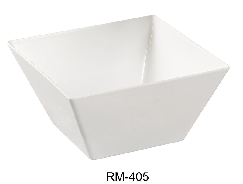 Yanco RM-405 Rome Square Bowl, Melamine, Pack of 48 (4 Dz)